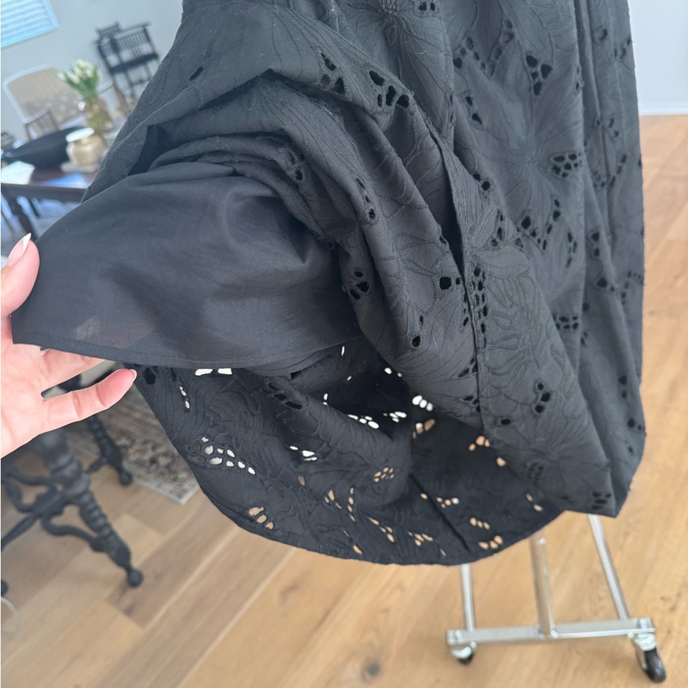 H&M Black Midi Eyelet Skirt - Picture 4 of 5